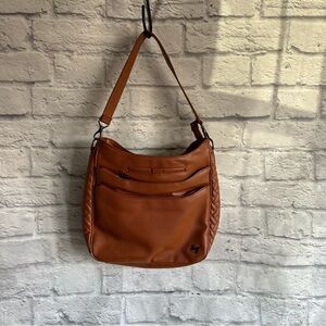 Lug Brown Shoulder Bag